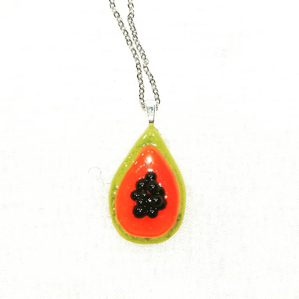 Papaya collier pendentif