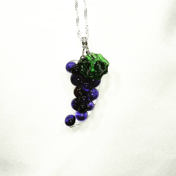 Collier grappe raisin